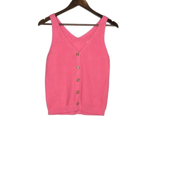 Loft Womens NWT Pink Sleeveless Knit Sweater Tank Top Size Small - Picture 1 of 8